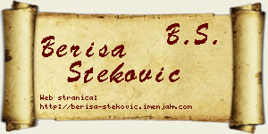 Beriša Steković vizit kartica